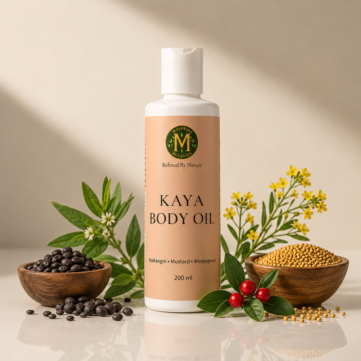 Ayurvedic Warm Body Massage Oil (Malkangni, Mustard, Wintergreen)
