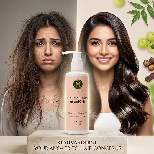 Keshvardhini Ayurvedic Herbal Shampoo 200ML (Amla, Japapatti, Brahmi) - Image 4