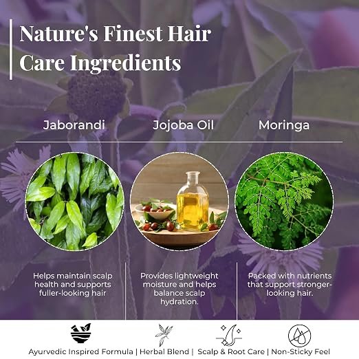 Keshamrit Advanced Herbal Hair Growth Oil 200ML (Bhringraj, Jojoba, Amla, Jaborandi, Moringa) - Image 3