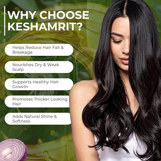 Keshamrit Advanced Herbal Hair Growth Oil (Bhringraj, Jojoba, Amla, Onion, Moringa) - Image 4